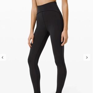 Black lululemon power within high rise leggings